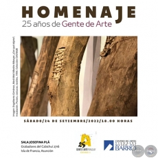 HOMENAJE 25 Aos de Gente de Arte - Sbado, 24 de Septiembre de 2022